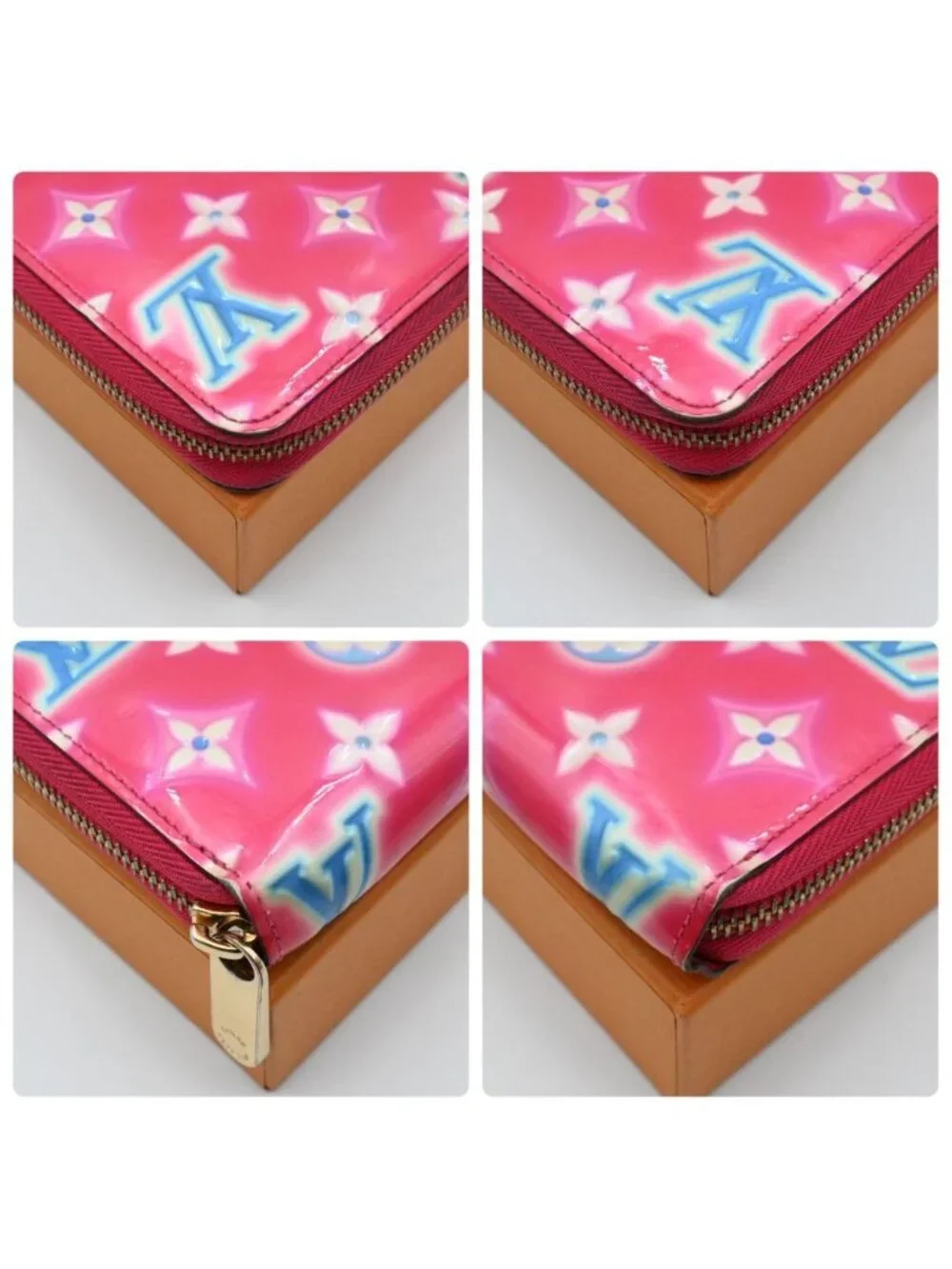 Louis Vuitton Monogram Vernis Zippy Wallet Valentine